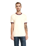 Next Level 3604 Unisex Ringer T-Shirt Front Thumbnail