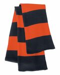 Sportsman SP02 Rugby-Striped Knit Scarf Front Thumbnail