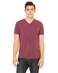 Bella + Canvas 3415C Unisex Triblend Short Sleeve V-Neck Te Front Thumbnail