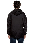 beimar wb103rb unisex nylon full zip hooded jacket Back Thumbnail