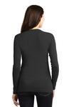 port authority lm1008 ladies concept stretch button-front cardigan Back Thumbnail