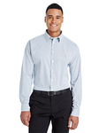 devon & jones dg540 crownlux performance™ men's micro windowpane shirt Back Thumbnail