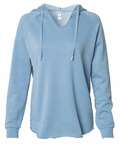 Independent Trading Co. PRM2500 Women’s Lightweight California Wave Wash Hooded Sweatshirt Front Thumbnail
