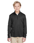 Team 365 TT31HY Youth Zone Sonic Heather Performance Quarter-Zip Front Thumbnail