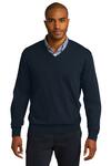 port authority sw285 v-neck sweater Front Thumbnail