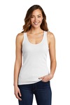 district dt6021 women's v.i.t. ™ rib tank Front Thumbnail