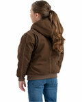 berne bhj61 youth highland softstone duck hooded jacket Back Thumbnail