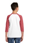 district dt6210y youth very important tee ® 3/4-sleeve Back Thumbnail