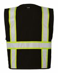 kishigo b100-107 mesh enhanced visibility multi-pocket vest Back Thumbnail
