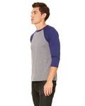 Bella + Canvas 3200 Unisex 3/4-Sleeve Baseball T-Shirt Side Thumbnail