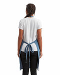 artisan collection by reprime rp154 unisex 'colours' recycled bib apron with pocket Back Thumbnail