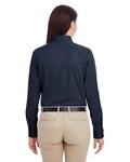 Harriton M581W Ladies' Foundation 100% Cotton Long-Sleeve Twill Shirt with Teflon™ Back Thumbnail