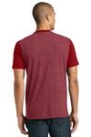 district dt6000sp young mens very important tee ® with contrast sleeves and pocket Back Thumbnail