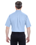 ultraclub 8972t men's tall classic wrinkle-resistant short-sleeve oxford Back Thumbnail