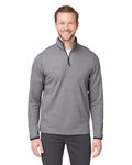 core365 ce73 men's venture heathered stripe quarter-zip Front Thumbnail