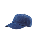 Mega Cap 7610Y Youth Washed Denim Cap Front Thumbnail