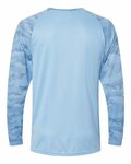Paragon SM0216 Cayman Performance Camo Colorblock Long Sleeve T-Shirt Back Thumbnail