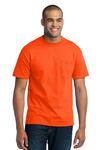 Port & Company PC55PT Tall Core Blend Pocket Tee Front Thumbnail