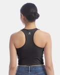 champion chp110 ladies' fitted cropped tank Back Thumbnail