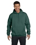 hanes f170 adult 9.7 oz. ultimate cotton® 90/10 pullover hooded sweatshirt Back Thumbnail