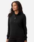 Devon & Jones DG446W Women's New Classic Quarter-Zip Sweater Side Thumbnail
