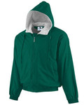 Augusta Sportswear 3280 Hooded Taffeta Jacket/Fleece Lined Front Thumbnail