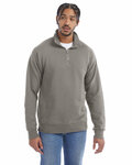 comfortwash by hanes gdh425 unisex quarter-zip sweatshirt Front Thumbnail