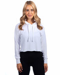 next level 9384 ladies' cropped pullover hooded sweatshirt Front Thumbnail