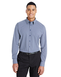 devon & jones dg535 crownlux performance™ men's tonal mini check shirt Side Thumbnail