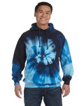 Tie-Dye CD877 Adult Tie-Dyed Pullover Hooded Sweatshirt Back Thumbnail