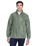 Harriton M990 Men's 8 oz. Full-Zip Fleece Back Thumbnail