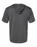 badger sport 4123 b core s/s hood tee Back Thumbnail