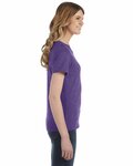 anvil by gildan 880 ladies 100% combed ring spun cotton t-shirt Side Thumbnail