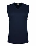 c2 sport 5663 women's sleeveless v-neck t-shirt Front Thumbnail