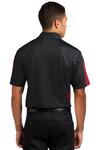 sport-tek st695 posicharge ® active textured colorblock polo Back Thumbnail