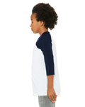 Bella + Canvas 3200Y Youth 3/4-Sleeve Baseball T-Shirt Side Thumbnail