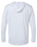 Badger Sport 4105 B Core L/S Hood Tee Back Thumbnail