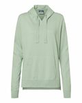 mv sport w21404 women's sueded jersey hooded sweatshirt Front Thumbnail