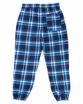burnside b8810 unisex flannel jogger Back Thumbnail