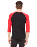 bella + canvas 3200 unisex 3/4-sleeve baseball t-shirt Back Thumbnail