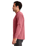 next level 7451 adult inspired dye long-sleeve crew with pocket Side Thumbnail