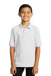 port & company kp55y youth core blend jersey knit polo Front Thumbnail