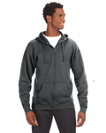 J America JA8821 Adult Premium Full-Zip Fleece Hooded Sweatshirt Back Thumbnail