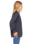 Bella + Canvas 3901Y Youth Sponge Fleece Raglan Sweatshirt Side Thumbnail