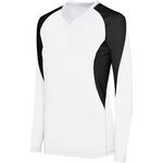HighFive 342182 Ladies Long Sleeve Court Jersey Front Thumbnail