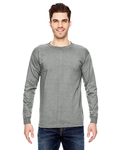 Bayside BA6100 Adult 6.1 oz., 100% Cotton Long Sleeve T-Shirt Front Thumbnail