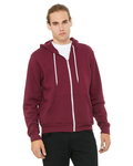 Bella + Canvas 3739 Unisex Sponge Fleece Full-Zip Hooded Sweatshirt Front Thumbnail