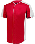 Augusta Sportswear 1656 Youth Full-Button Baseball Jersey Front Thumbnail