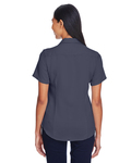 harriton m570w ladies' bahama cord camp shirt Back Thumbnail