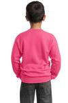 port & company pc90y youth core fleece crewneck sweatshirt Back Thumbnail